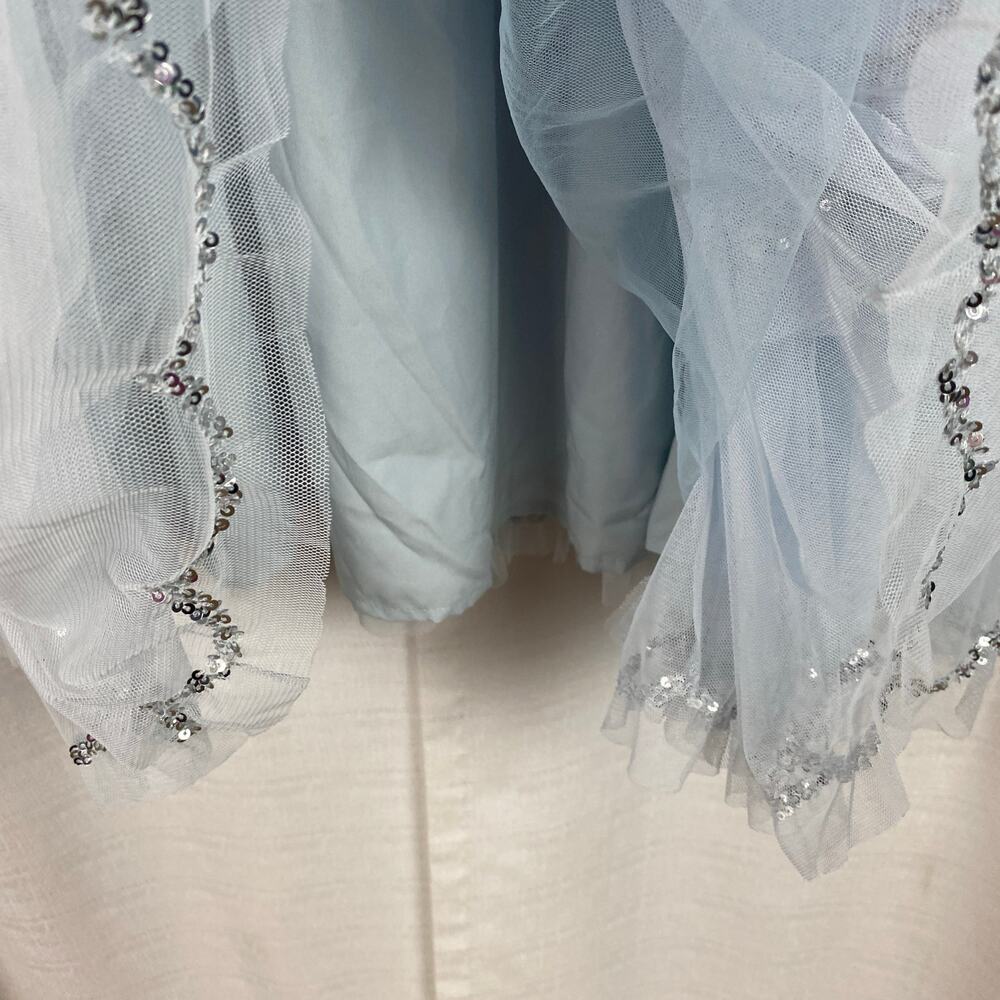 JessaKae Pale Blue Tiered Midi Dress - Picture 12 of 15